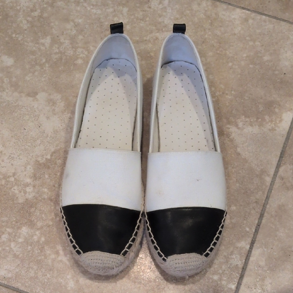 J. CREW Women's Two-Tone Espadrille Flats- 9.5